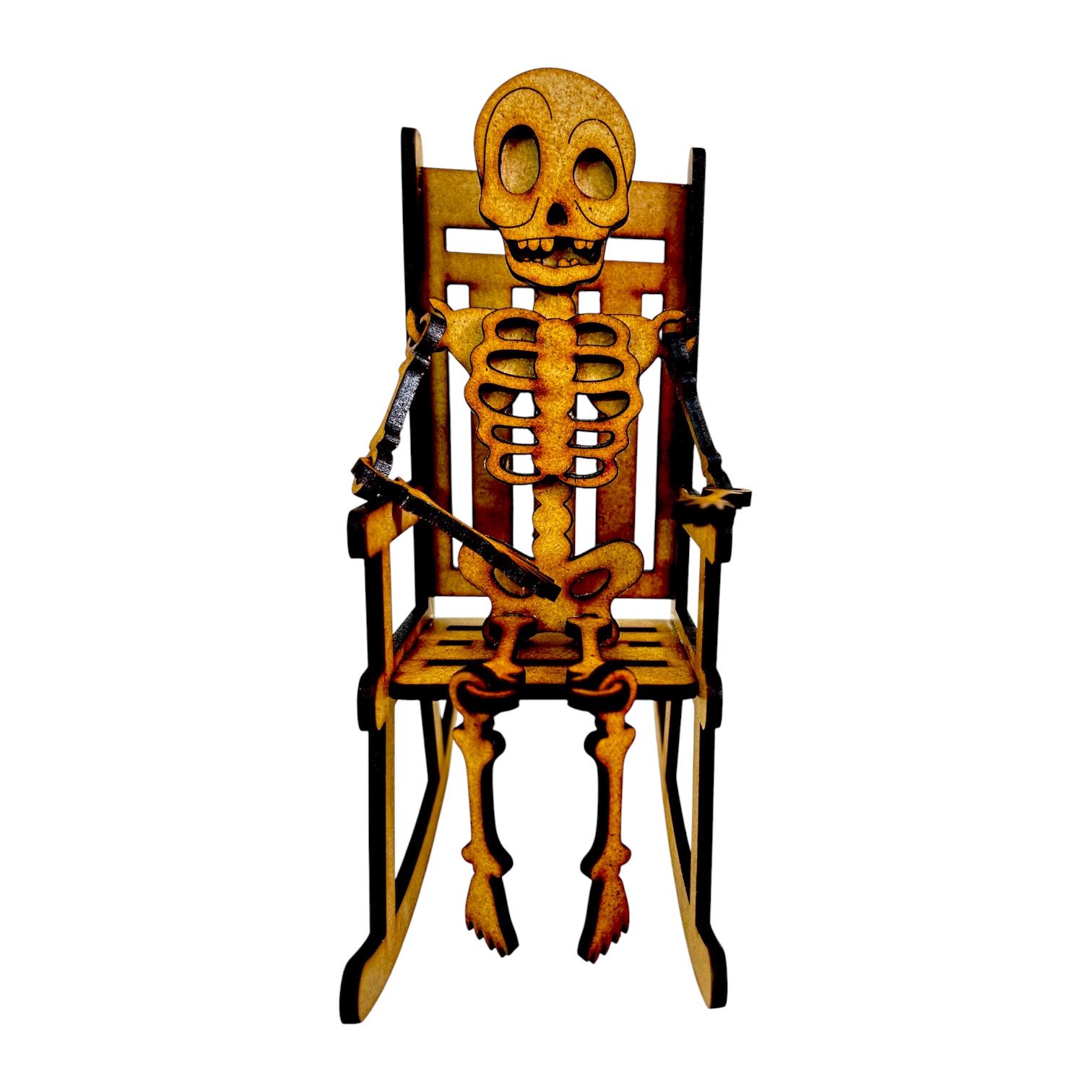 ESQUELETO CON SILLA MECEDORA