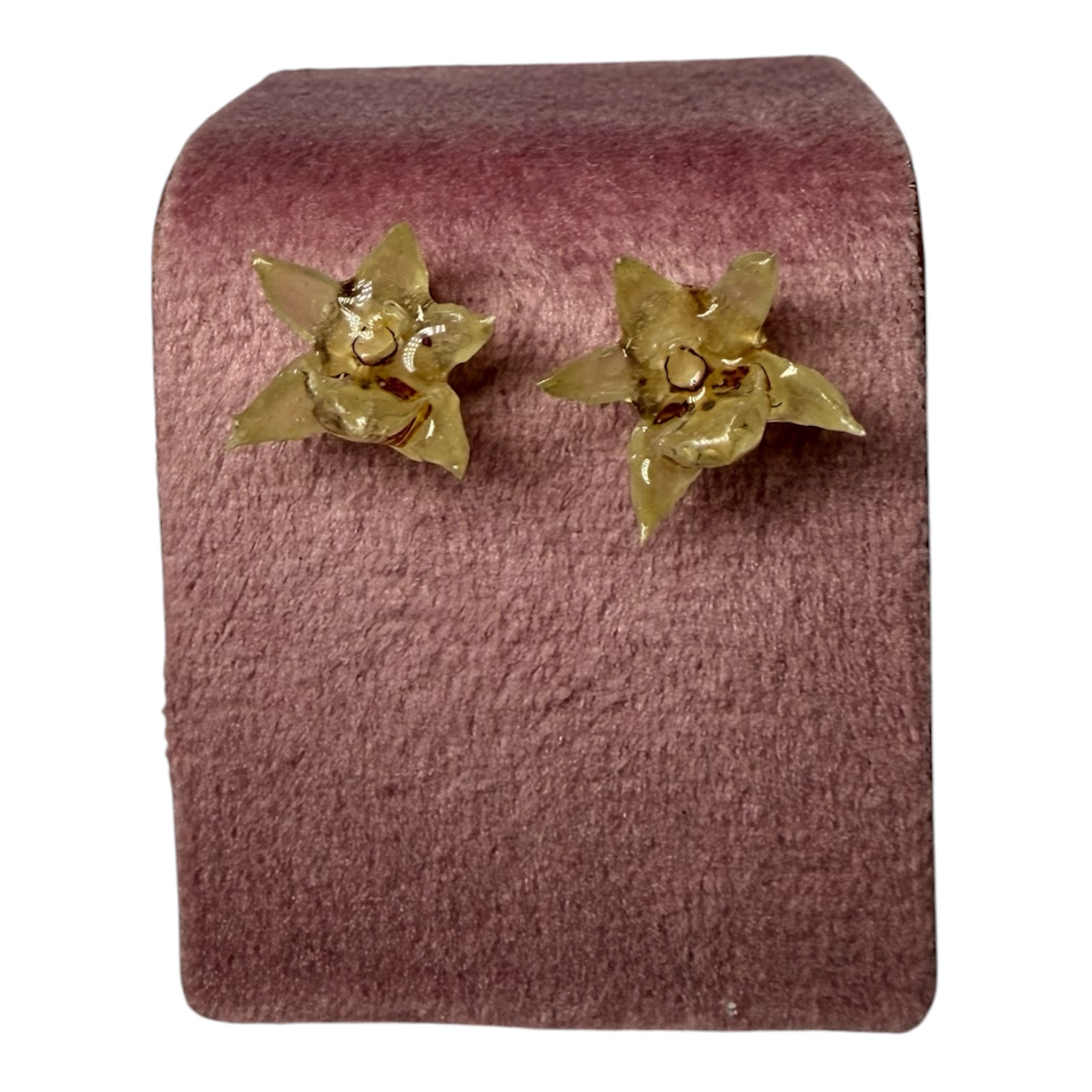 Aretes orquídea miniatura