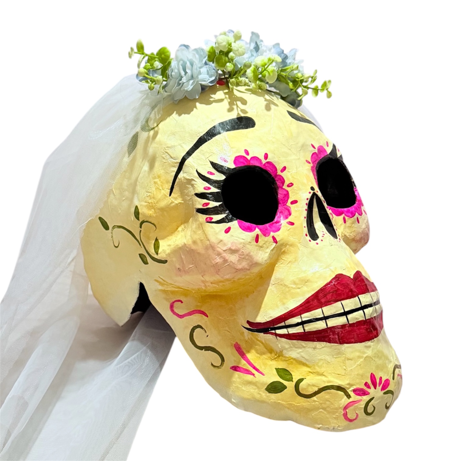 Casco Novia Calavera