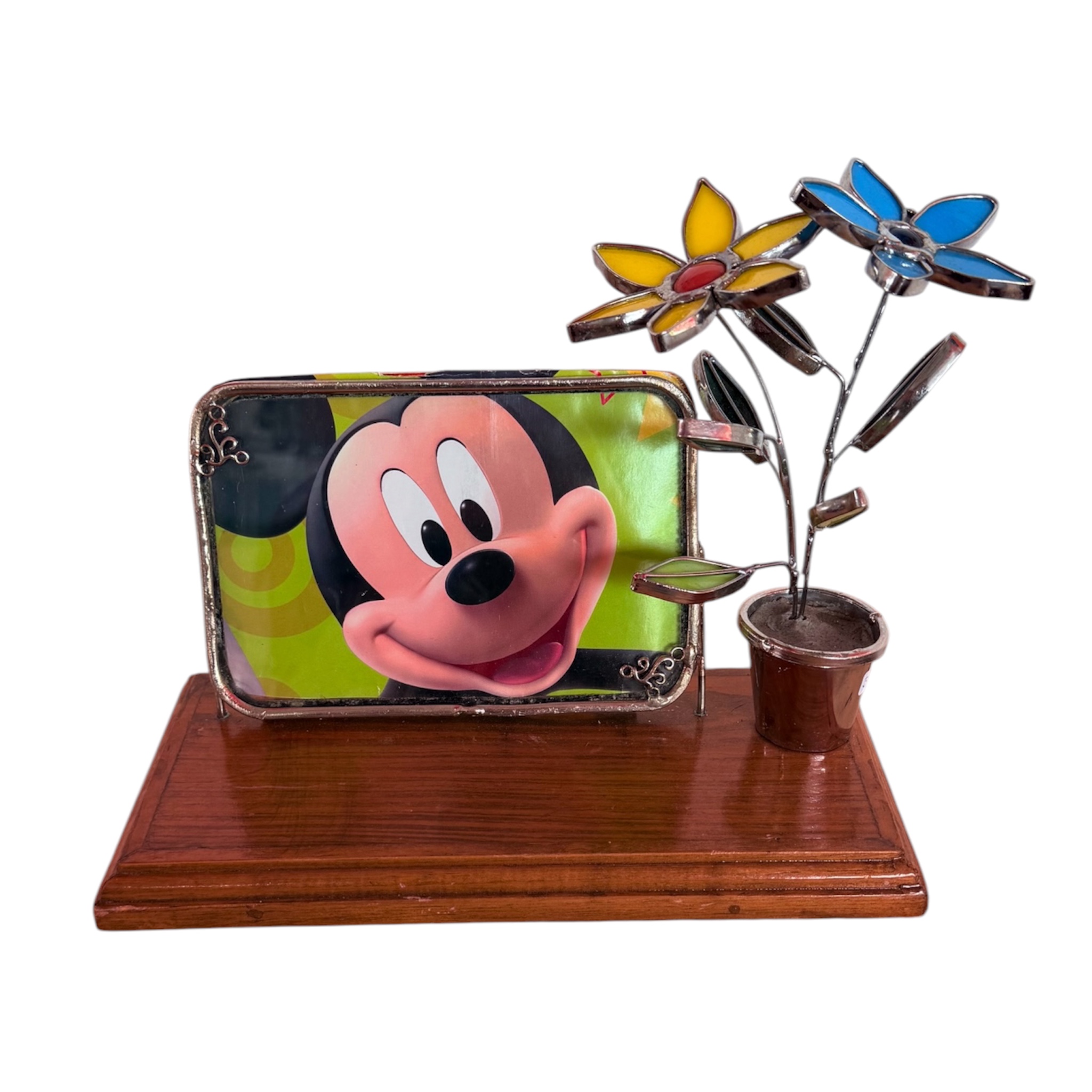 Porta retrato con base de madera