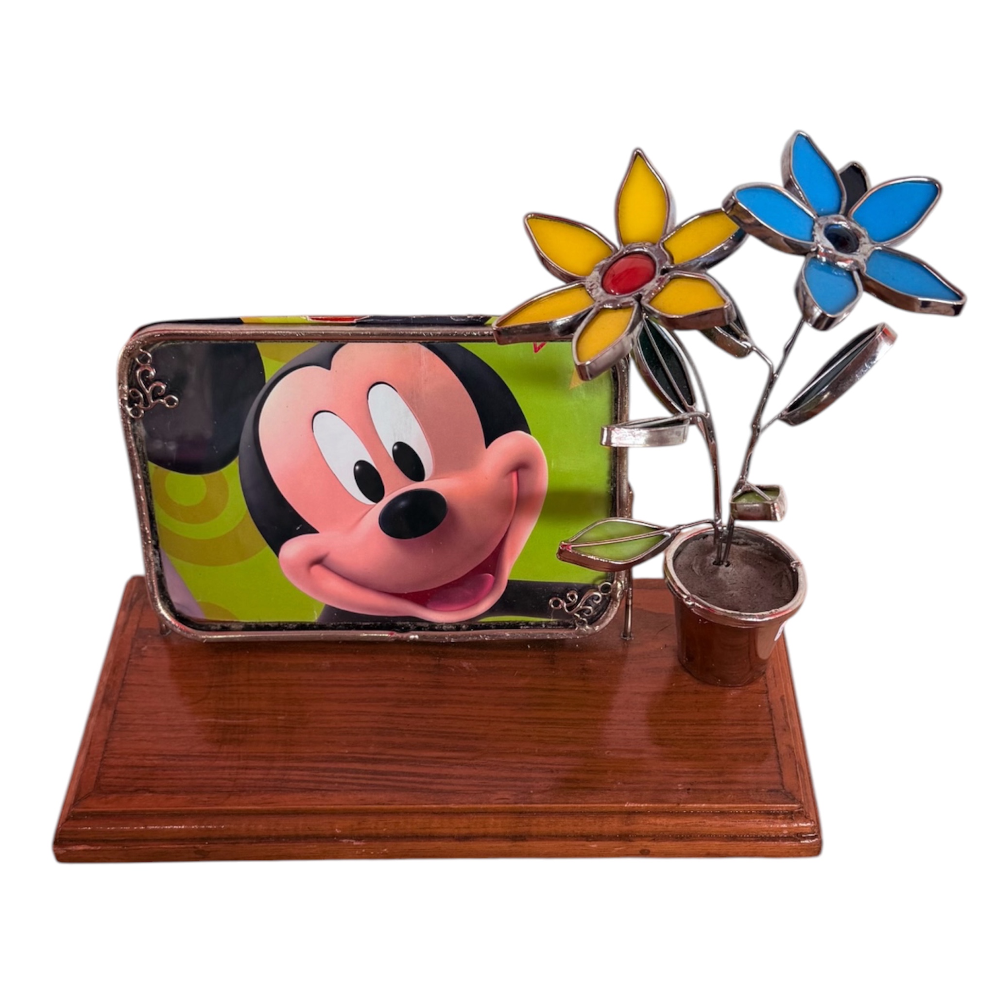 Porta retrato con base de madera