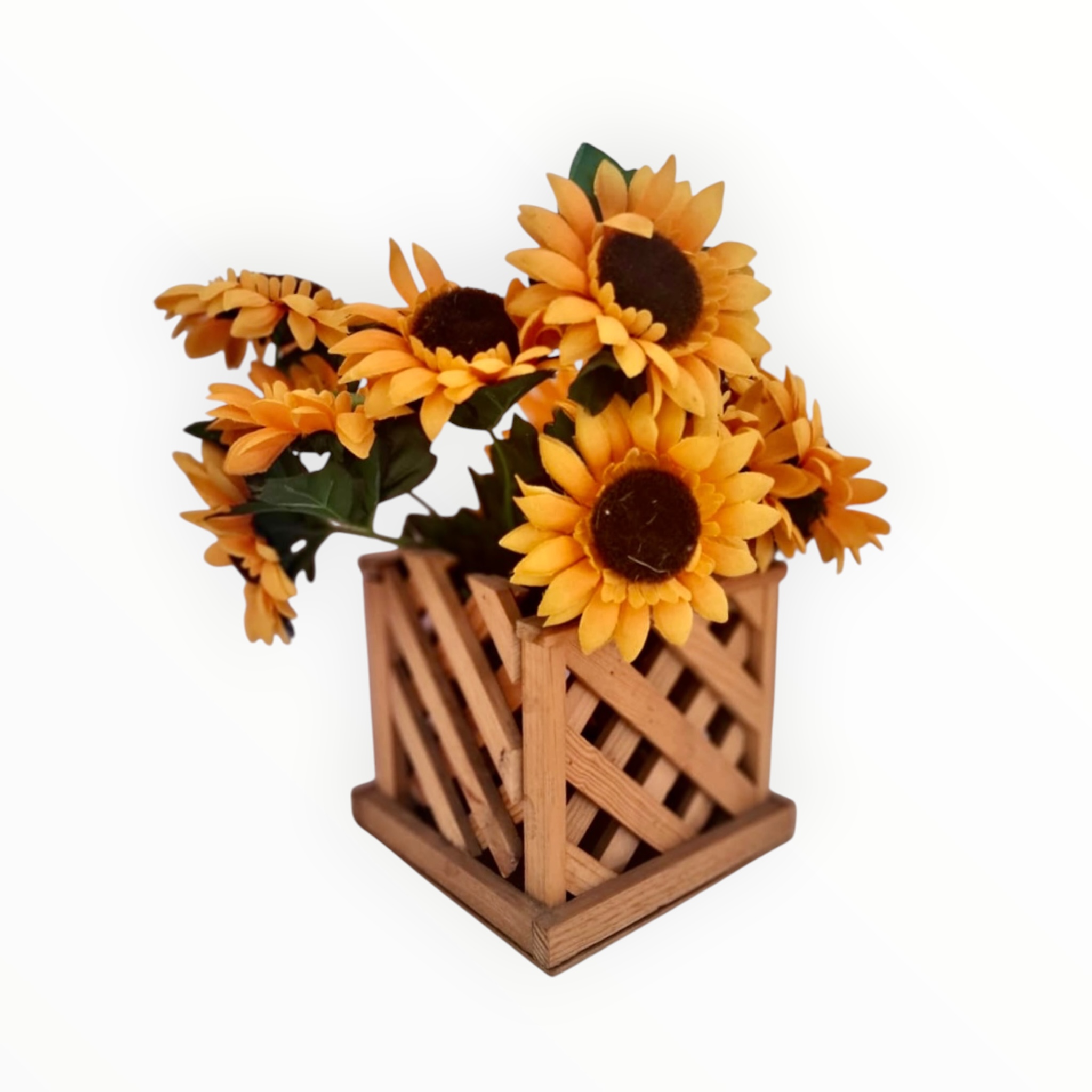 FLORERO DE MADERA