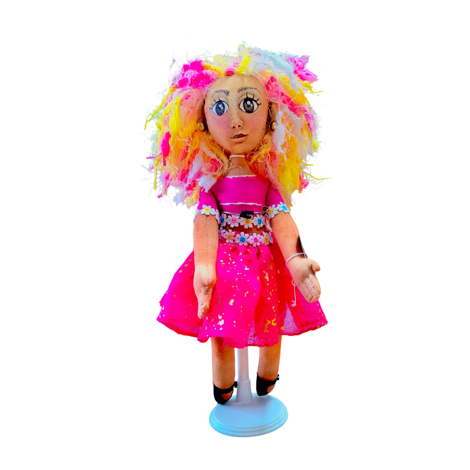 MUÑECA VESTIDO ROSA