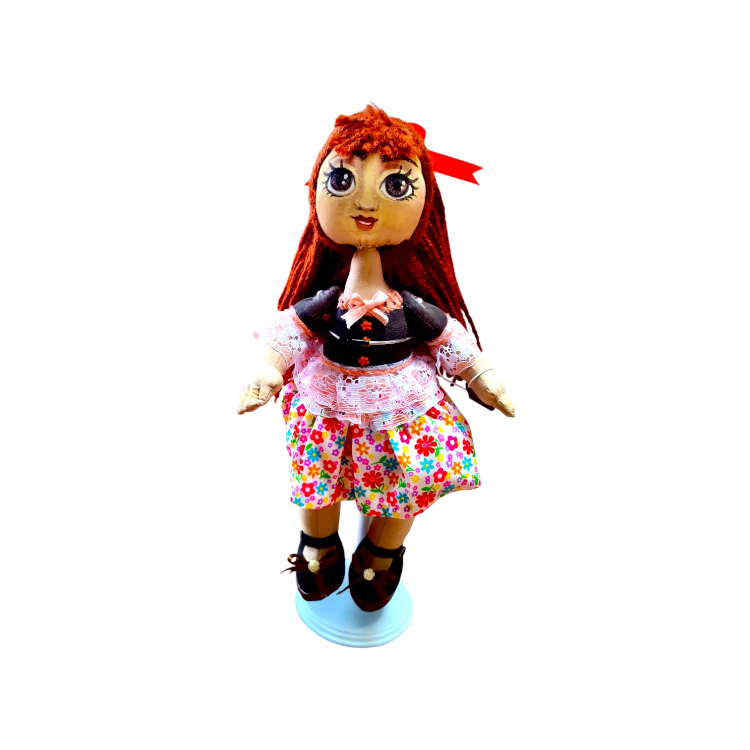 MUÑECA ZAPATITOS CAFES